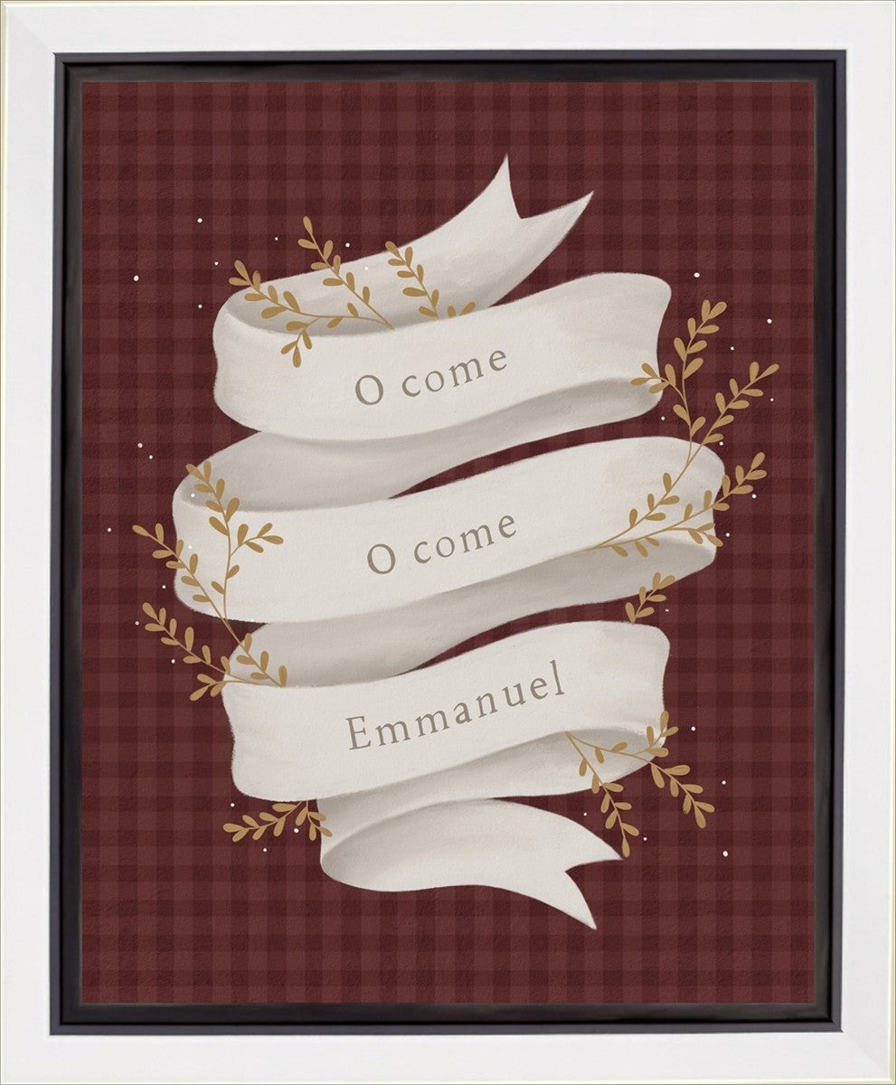 O Come Emmanuel Red Gallery Wrap