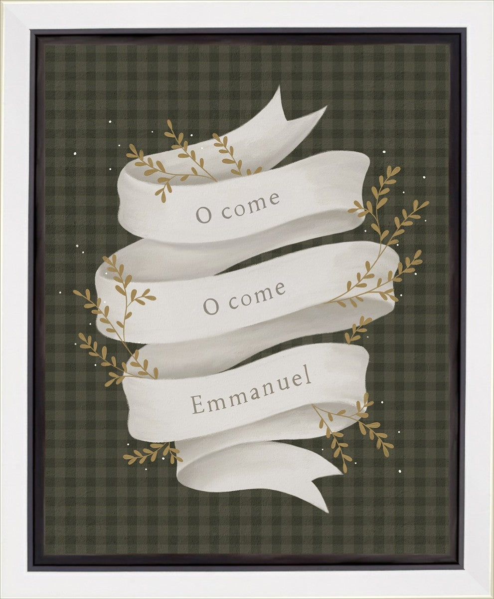 O Come Emmanuel Green Gallery Wrap