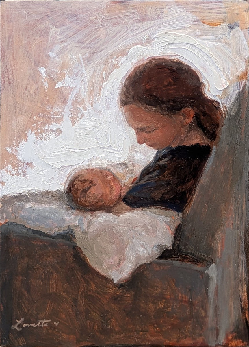 A Mother's Loving Gaze Original Artwork