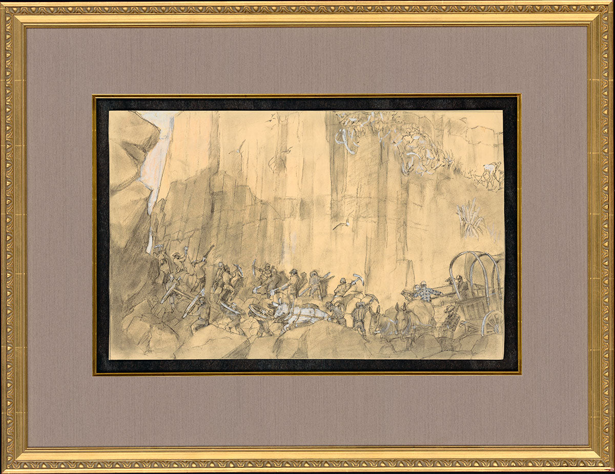 Pacific at Last -The Mormon Battalion Original Artwork