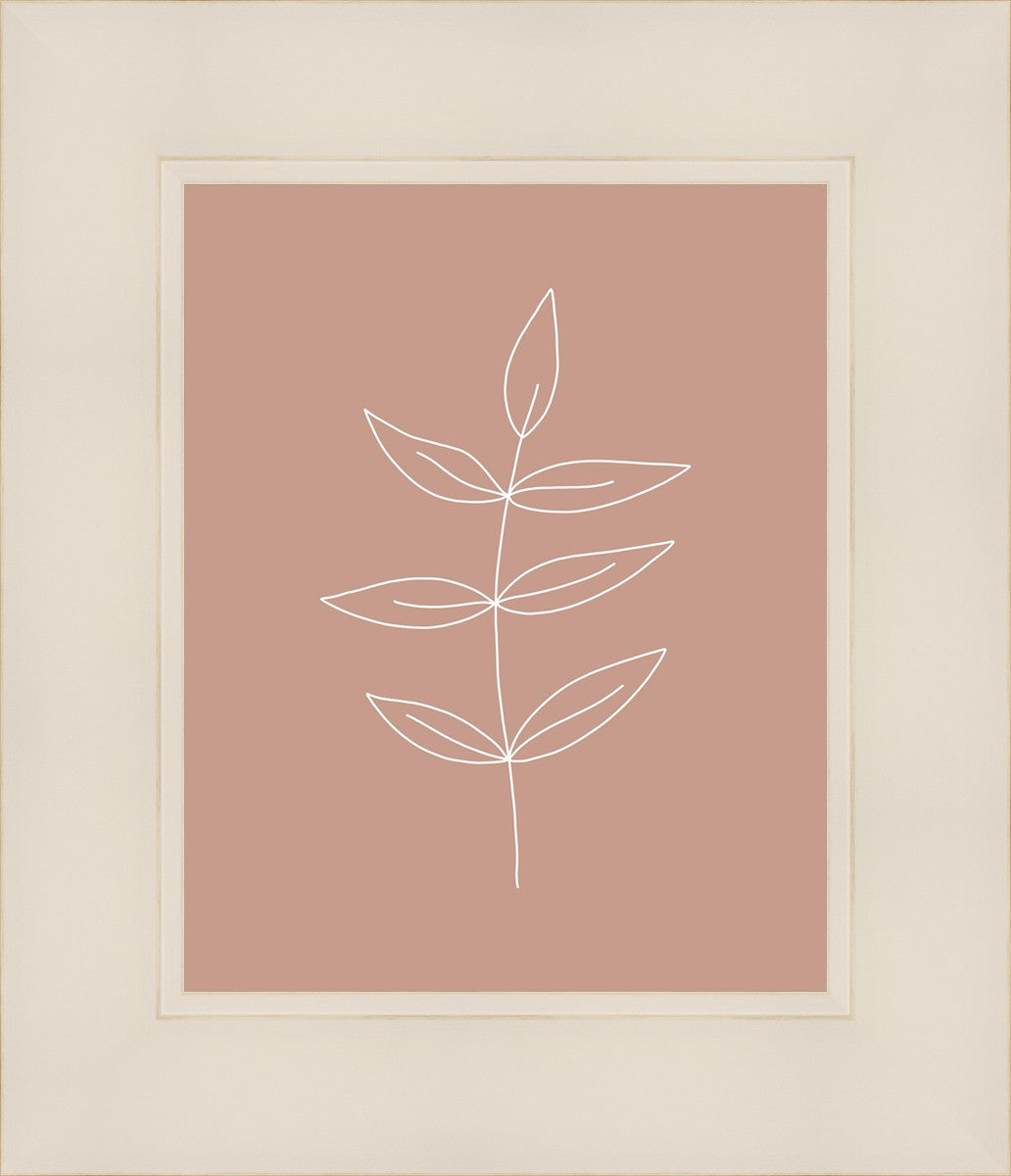 Minimalist Leaves Pink