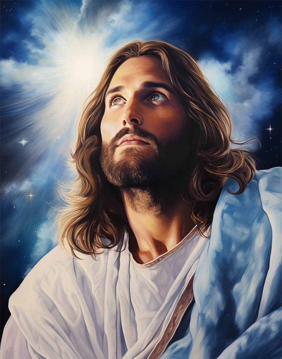 絵画 GOD The Everlasting God by Spencer Rasmussen Jesus Christ wearing