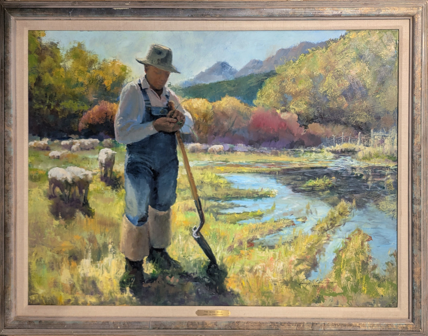 Watering the Pasture, The Good Seed Original Artwork