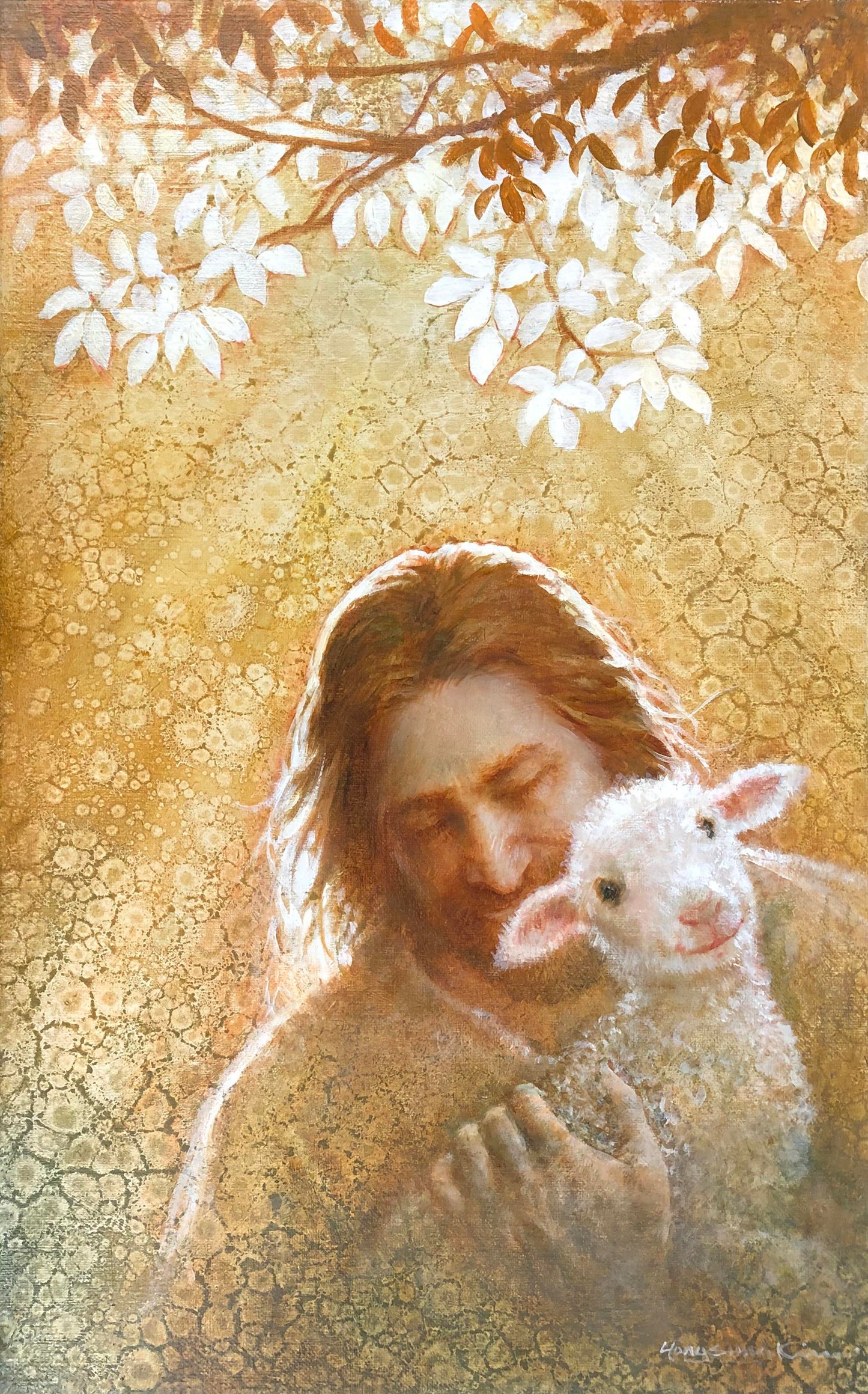 In Gods Favor Original Painting by Yongsung Kim 13 x 21