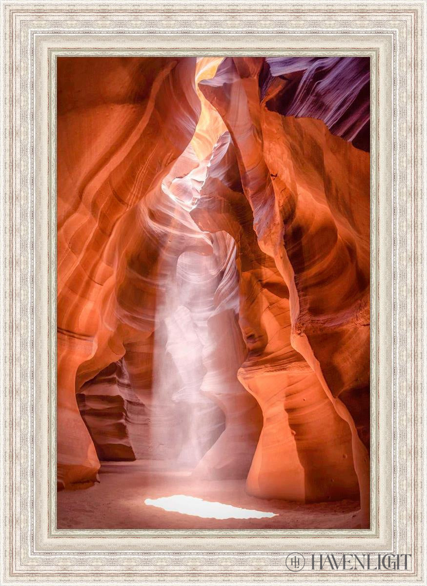 Antelope Canyon Cathedral Open Edition Canvas / 24 X 36 Silver Metal Leaf 32 3/8 44 Art