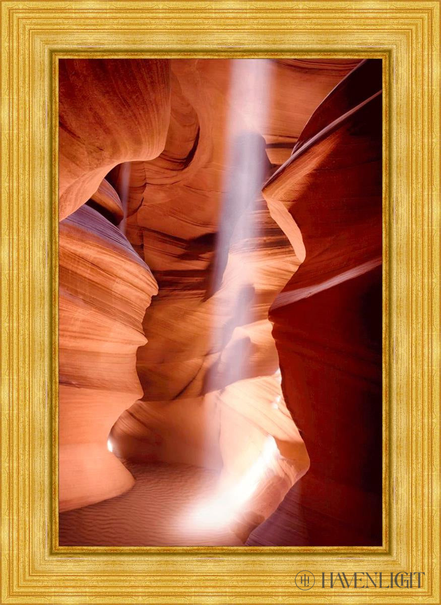Antelope Canyon Light Open Edition Canvas / 24 X 36 Gold Metal Leaf 32 3/8 44 Art