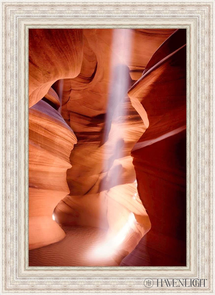 Antelope Canyon Light Open Edition Canvas / 24 X 36 Silver Metal Leaf 32 3/8 44 Art