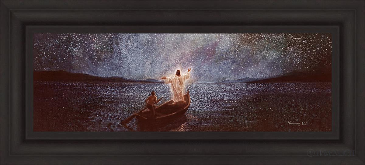 Calm And Stars Open Edition Canvas / 36 X 12 Brown 43 3/4 19 Art