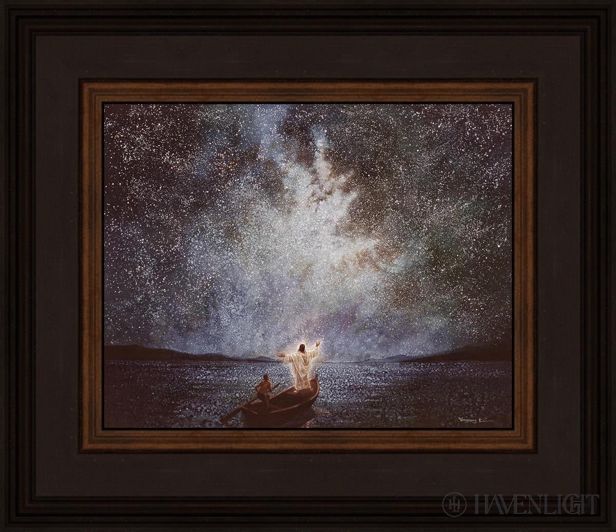Calm And Stars Open Edition Print / 10 X 8 Brown 14 3/4 12 Art