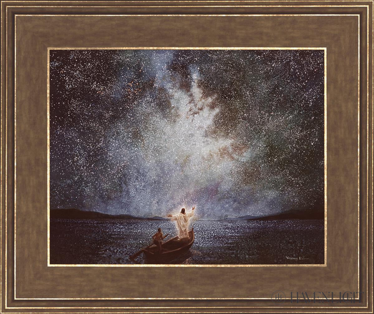 Calm And Stars Open Edition Print / 14 X 11 Gold 18 3/4 15 Art