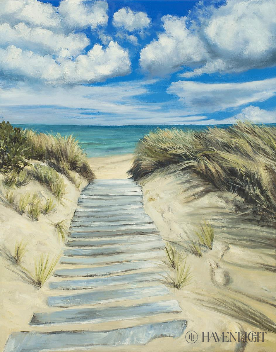 Enjoy The Beauty On Your Broken Path Seashore Open Edition Print / 11 X 14 Only Art