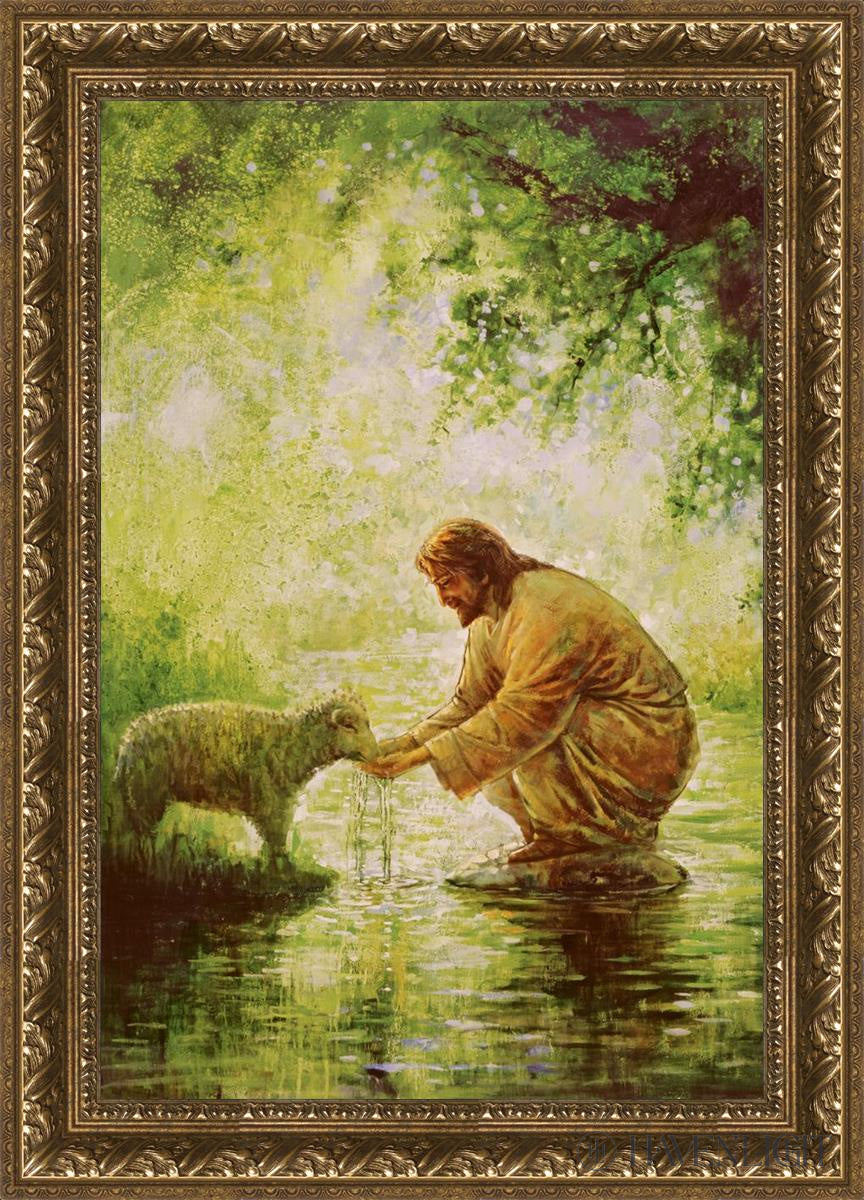 Gentle Shepherd Open Edition Canvas / 20 X 30 Gold 25 3/4 35 Art