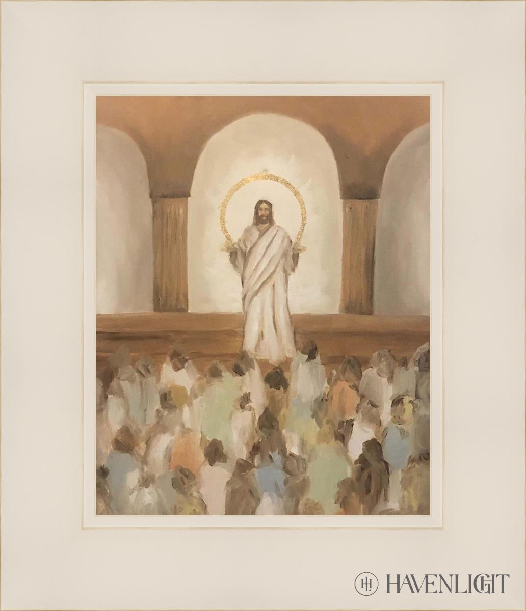 He Taught The Truths Of Eternity Open Edition Print / 8 X 10 White 12 1/4 14 Art