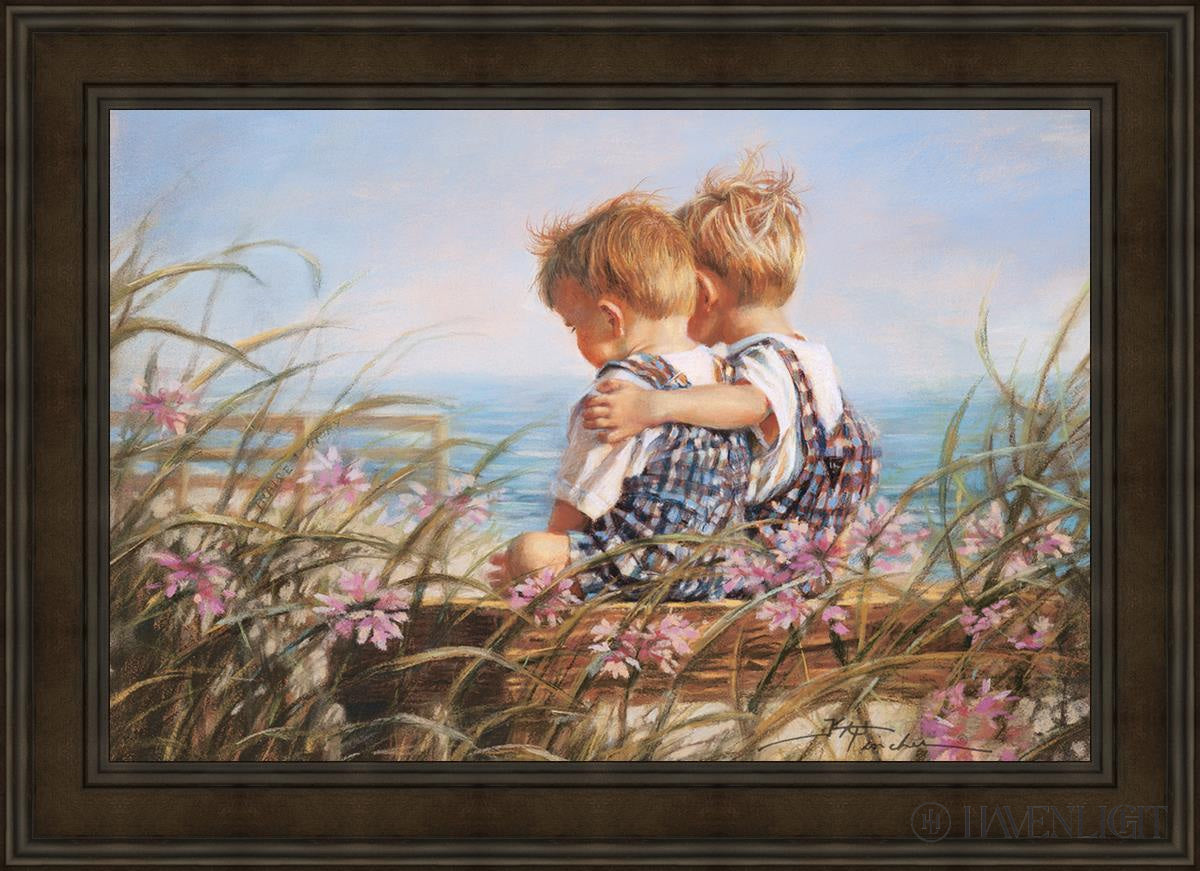 Heart Hugs Open Edition Canvas / 36 X 24 Brown 43 3/4 31 Art