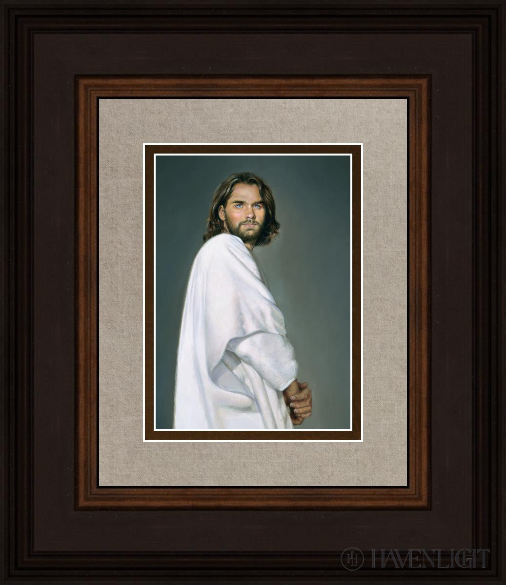 Jesus Open Edition Print / 5 X 7 Brown 12 3/4 14 Art