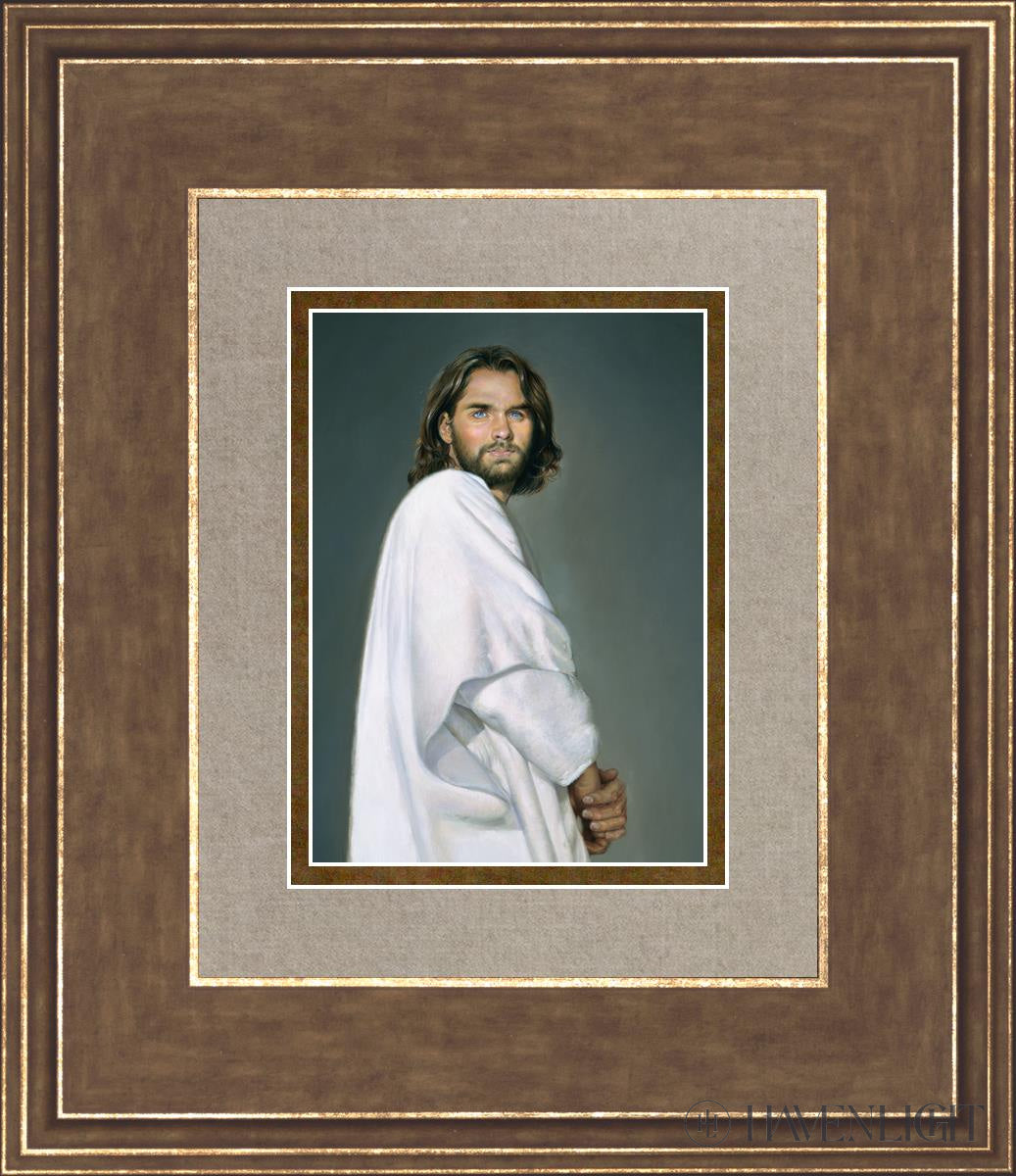 Jesus Open Edition Print / 5 X 7 Gold 12 3/4 14 Art