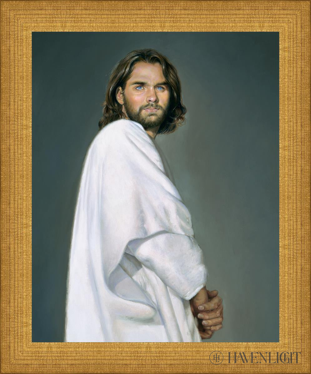 Jesus Open Edition Print / 8 X 10 Matte Gold 9 3/4 11 Art