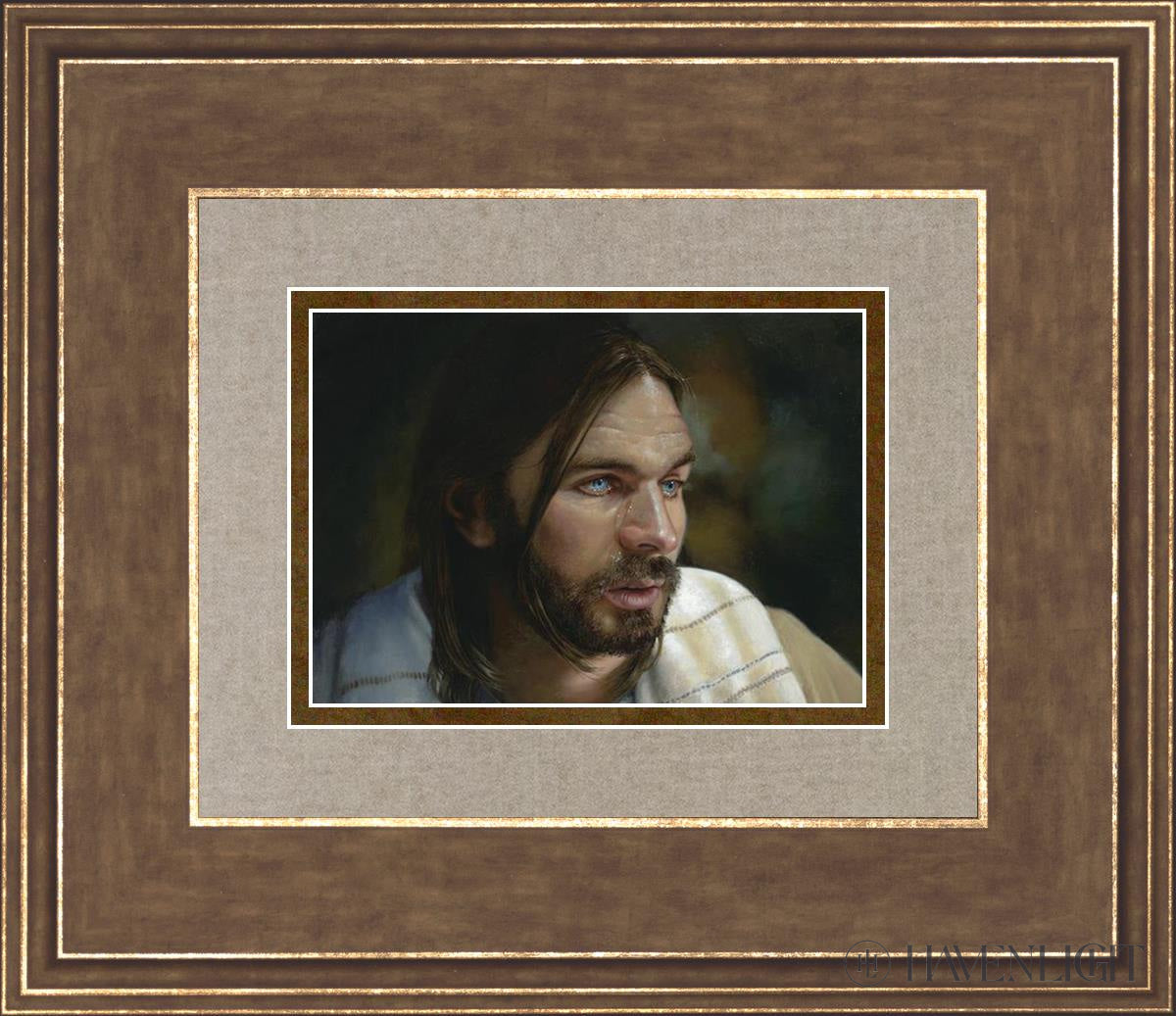Jesus Wept Open Edition Print / 7 X 5 Gold 14 3/4 12 Art