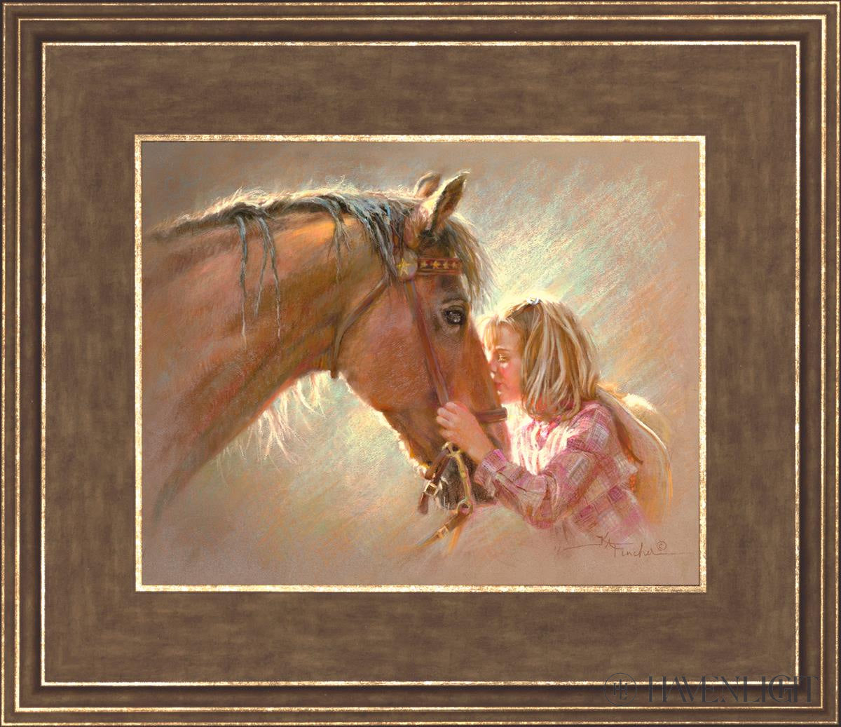Love At First Sight Open Edition Print / 10 X 8 Gold 14 3/4 12 Art
