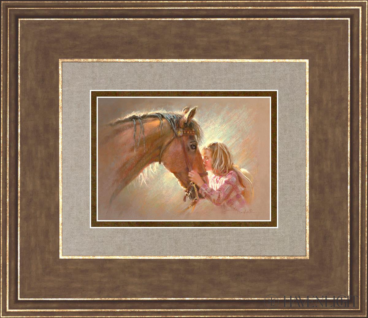 Love At First Sight Open Edition Print / 7 X 5 Gold 14 3/4 12 Art