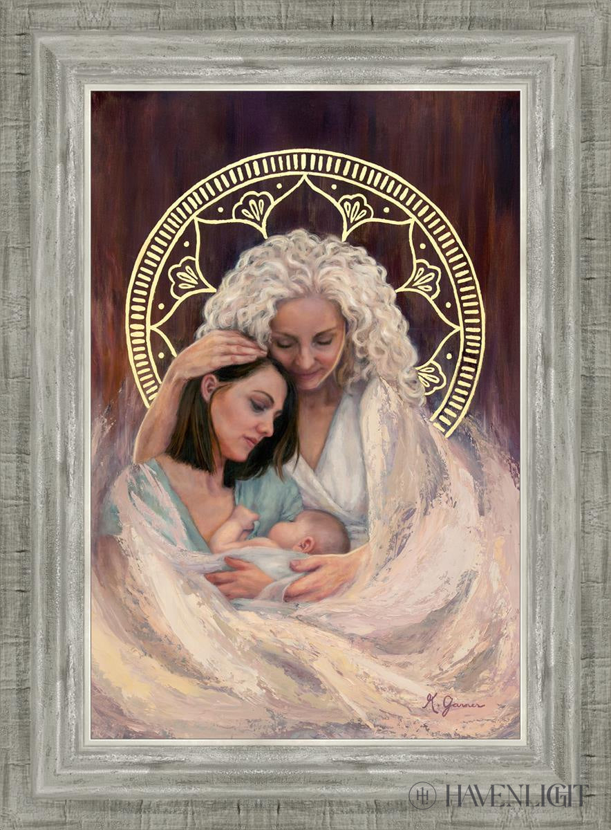 Mothers Embrace Open Edition Canvas / 12 X 18 Silver 16 3/4 22 Art