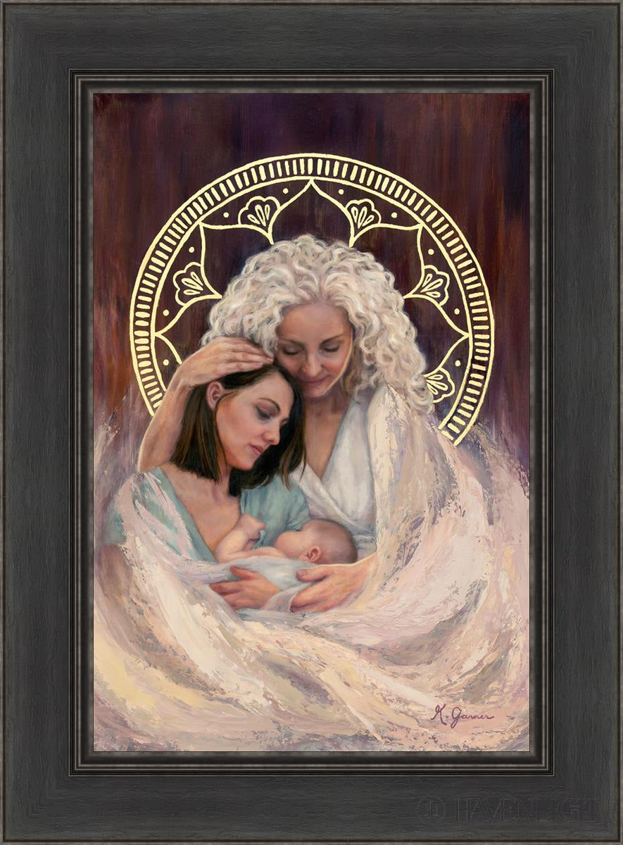 Mothers Embrace Open Edition Canvas / 16 X 24 Black 22 1/2 30 Art