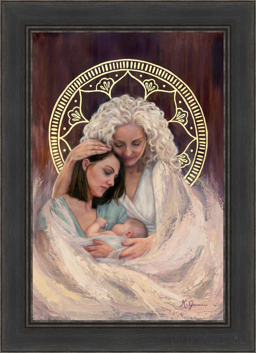Mothers Embrace Open Edition Canvas / 20 X 30 Black 26 1/2 36 Art