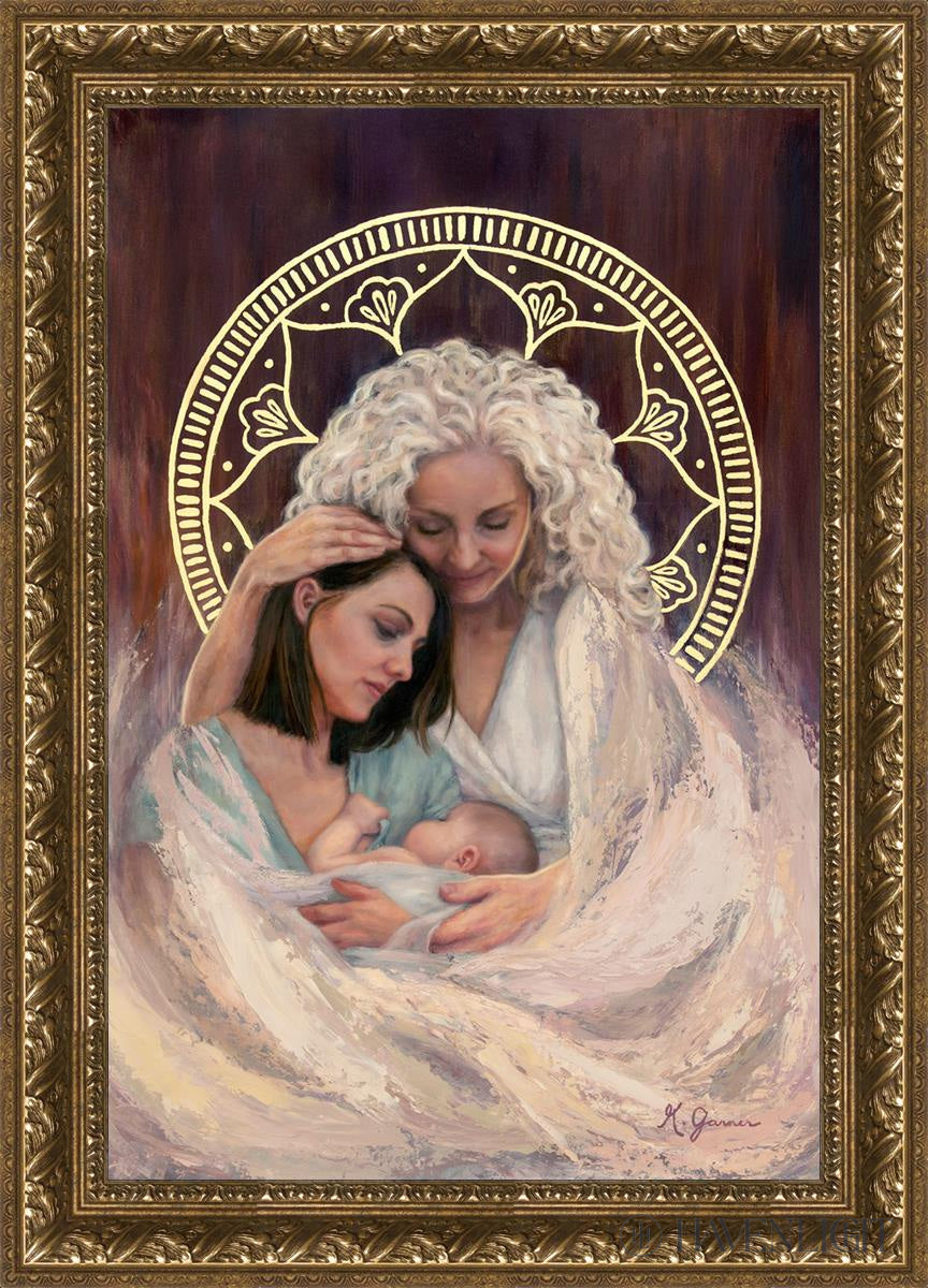 Mothers Embrace Open Edition Canvas / 20 X 30 Gold 25 3/4 35 Art