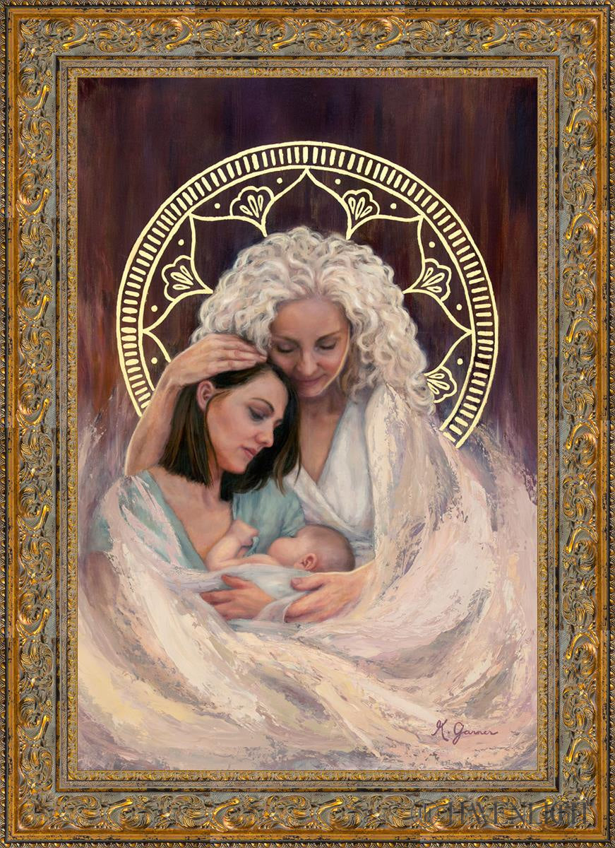 Mothers Embrace Open Edition Canvas / 24 X 36 Gold 31 3/4 43 Art