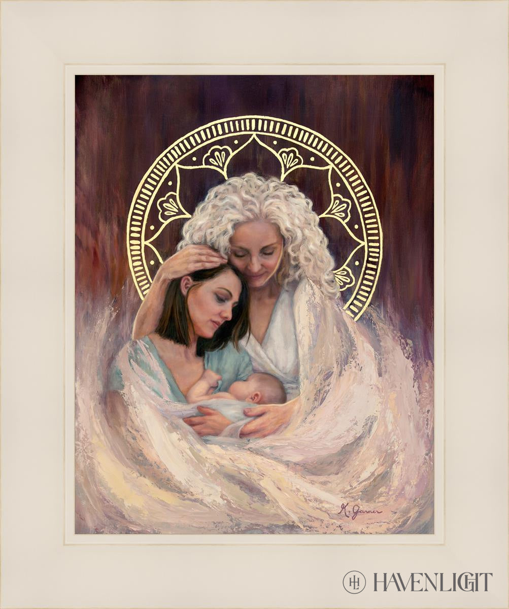 Mothers Embrace Open Edition Print / 11 X 14 White 15 1/4 18 Art
