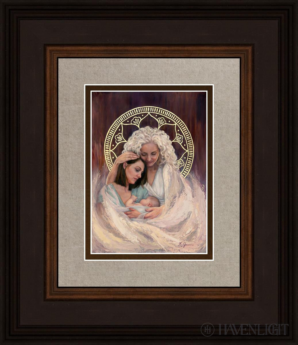 Mothers Embrace Open Edition Print / 5 X 7 Brown 12 3/4 14 Art