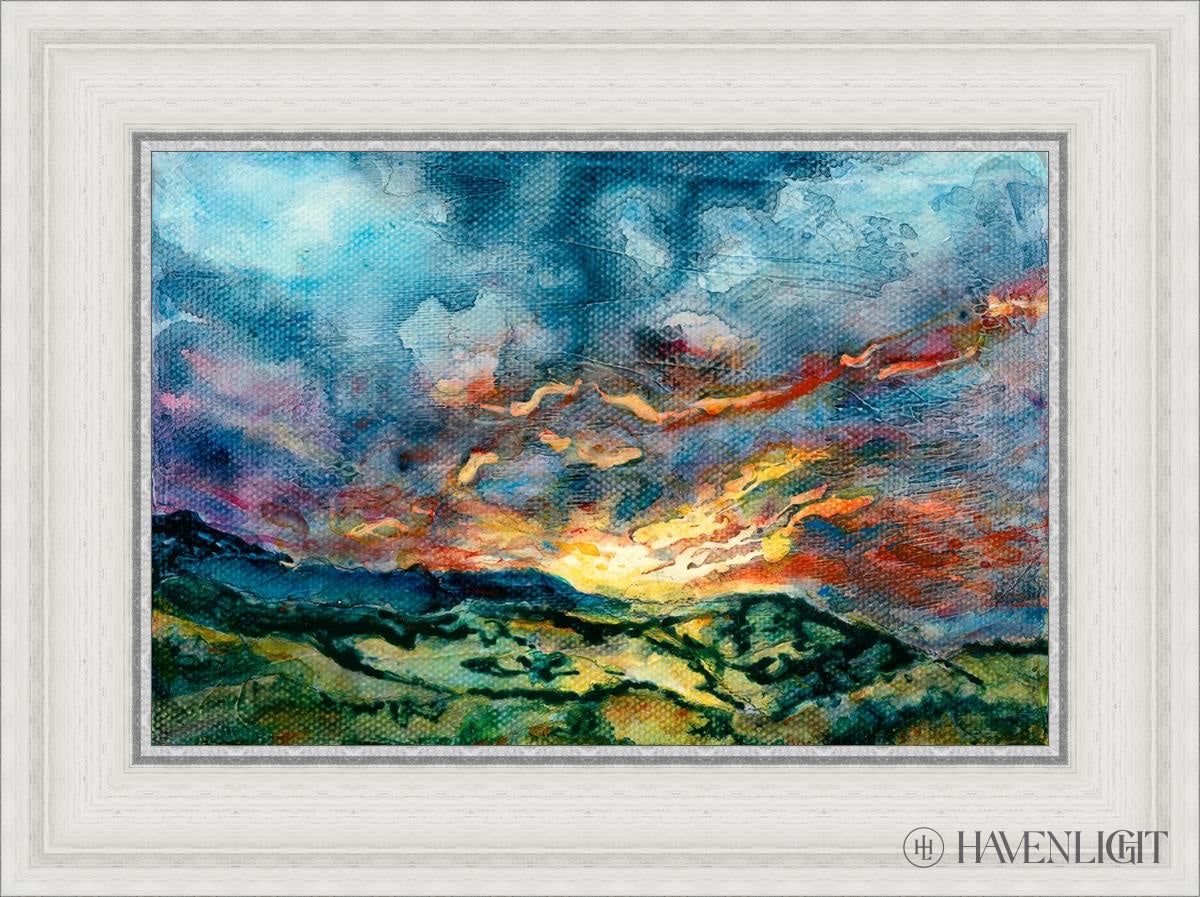 Mountain Sunset Open Edition Canvas / 18 X 12 White 23 3/4 17 Art