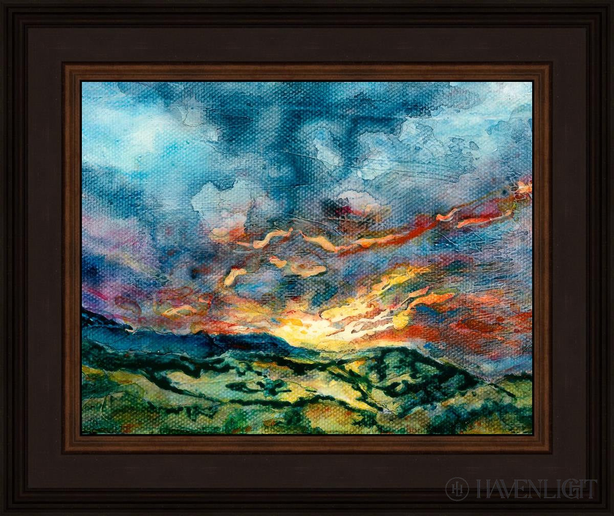Mountain Sunset Open Edition Print / 14 X 11 Brown 18 3/4 15 Art