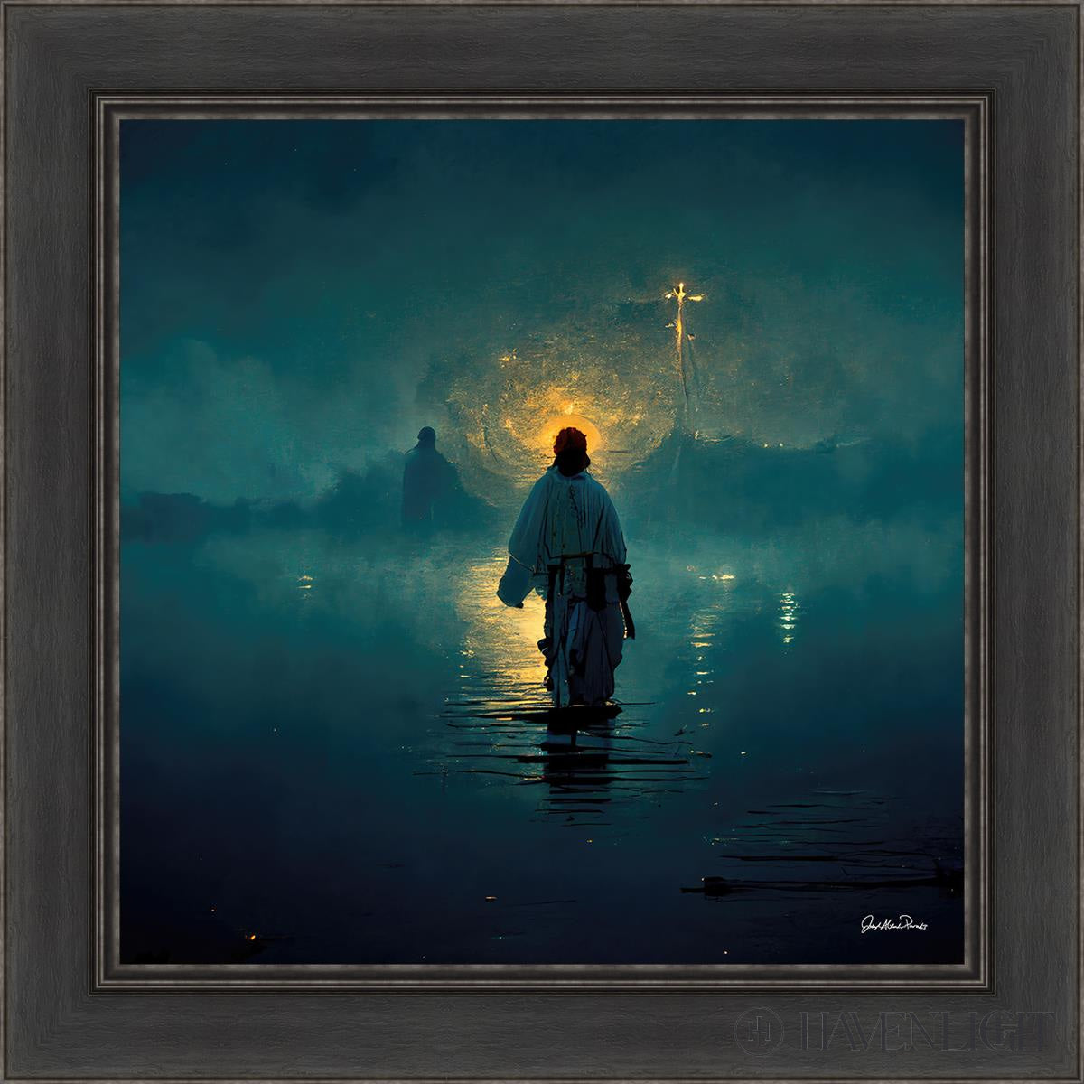 Peter. Man Of Faith! Open Edition Canvas / 24 X Black 30 1/2 Art