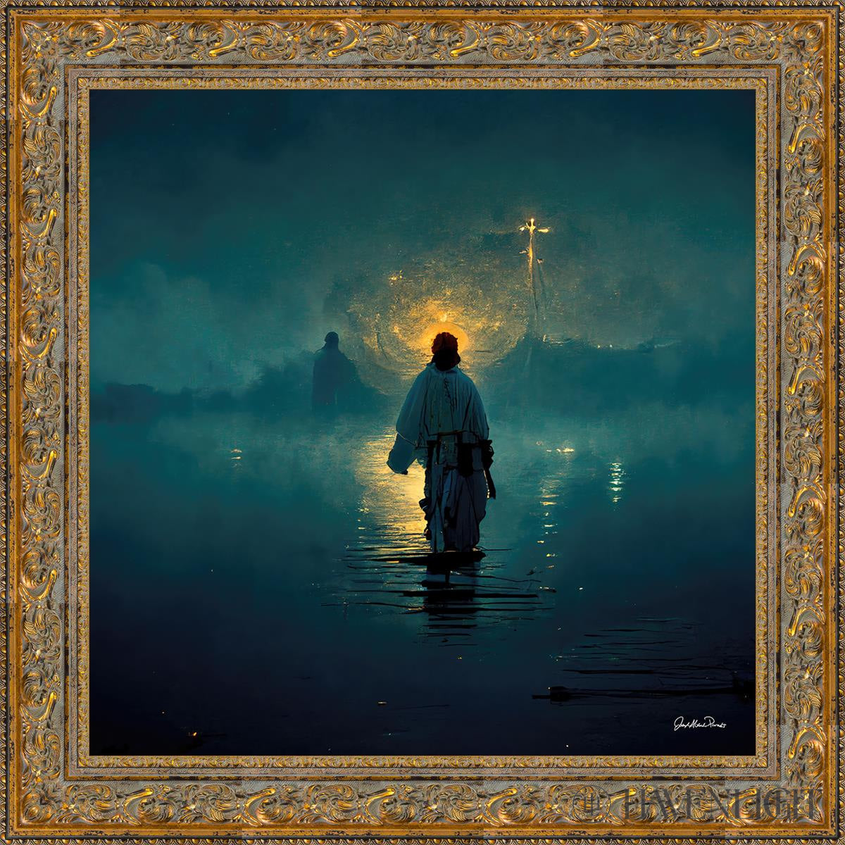 Peter. Man Of Faith! Open Edition Canvas / 30 X Gold 37 3/4 Art
