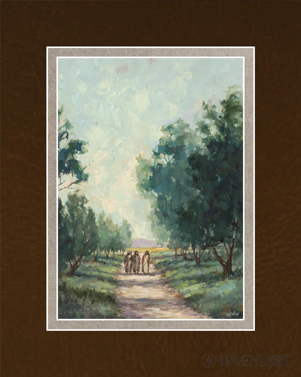 Road To Emmaus Open Edition Print / 5 X 7 Matted 8 10 Art