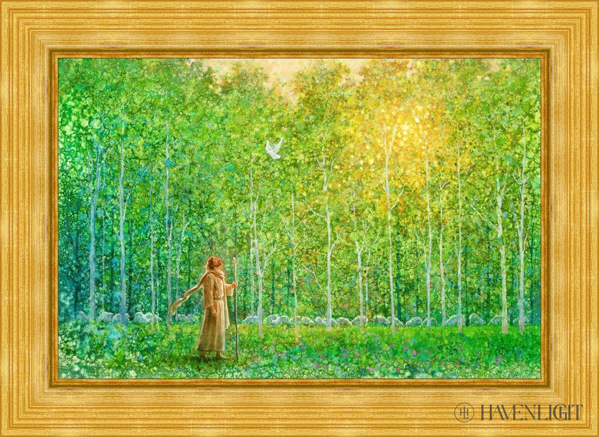 Shepherd Of My Heart Open Edition Canvas / 36 X 24 Gold Metal Leaf 44 3/8 32 Art