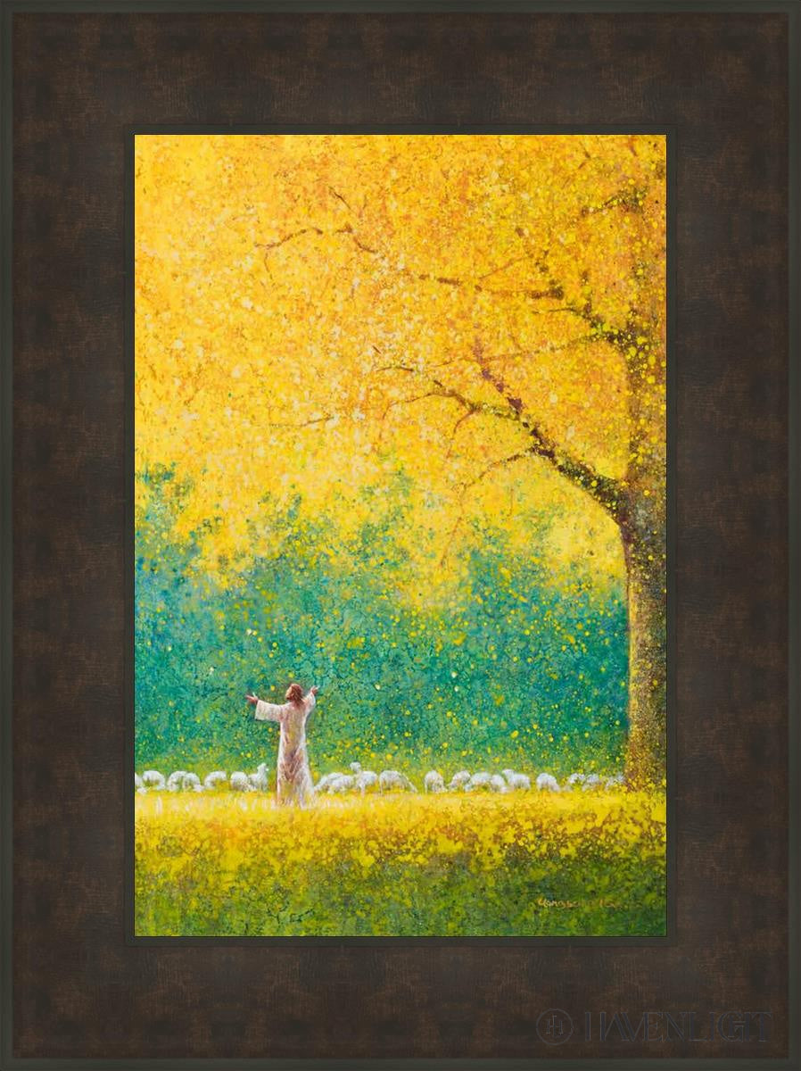 Sunshine In My Soul Open Edition Canvas / 16 X 24 Bronze Frame 23 3/4 31 Art