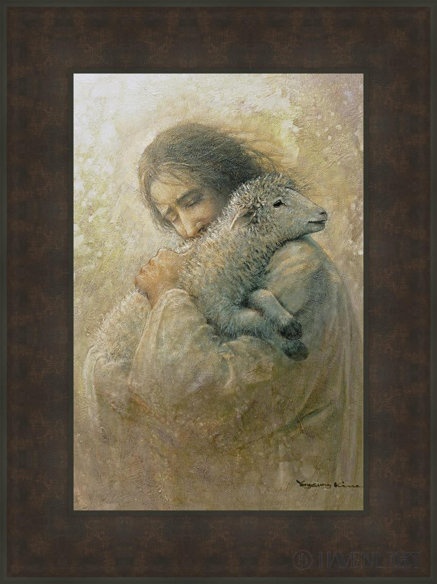 The Shepherds Care Open Edition Canvas / 16 X 24 Bronze Frame 23 3/4 31 Art
