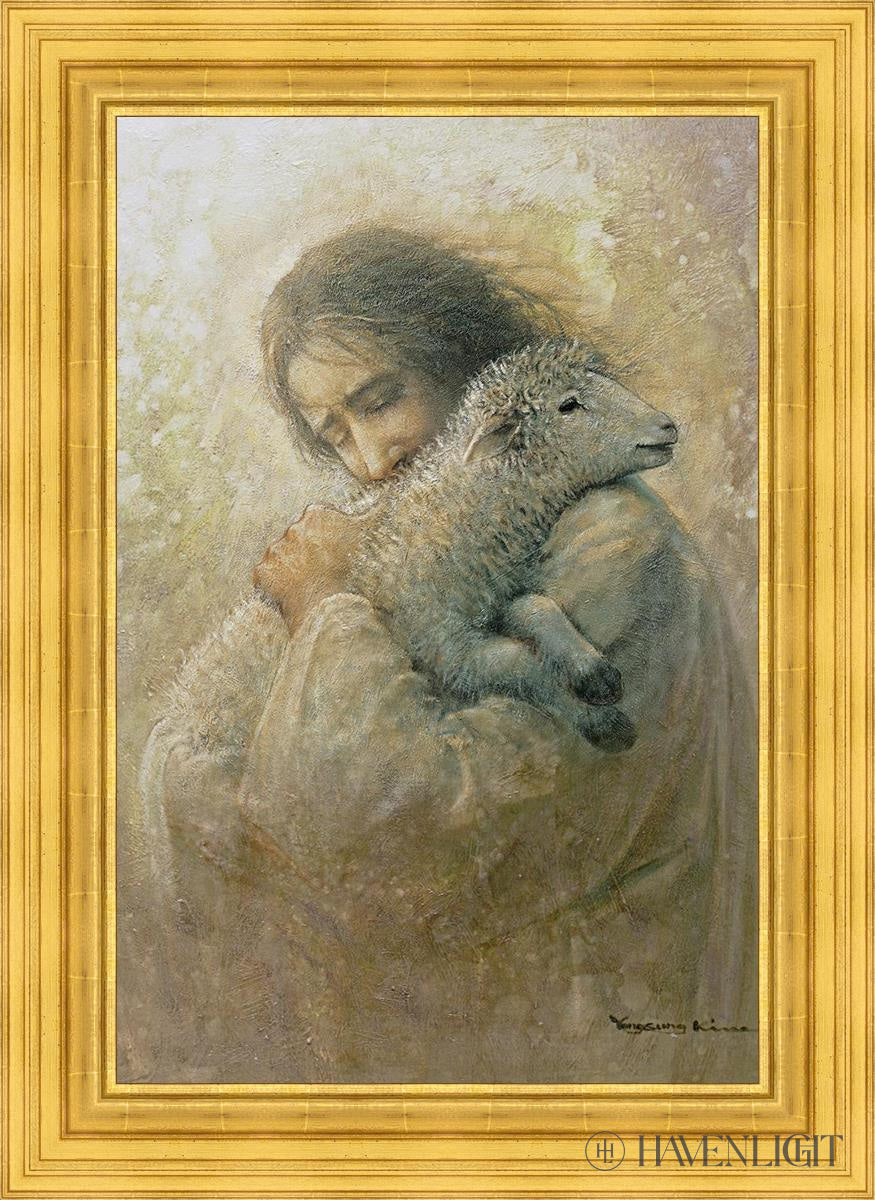 The Shepherds Care Open Edition Canvas / 24 X 36 22K Gold Leaf 32 3/8 44 Art