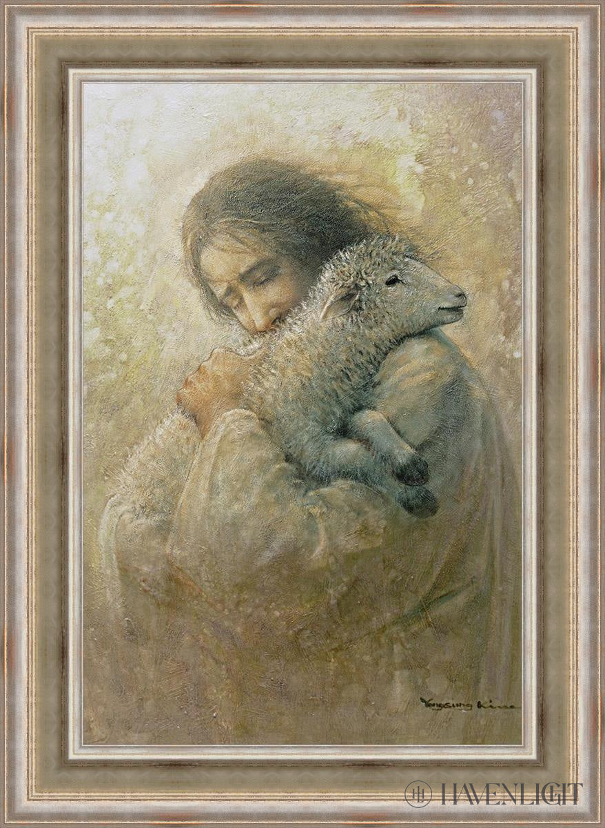 The Shepherds Care Open Edition Canvas / 24 X 36 Colonial Silver Metal Leaf 32 3/4 44 Art