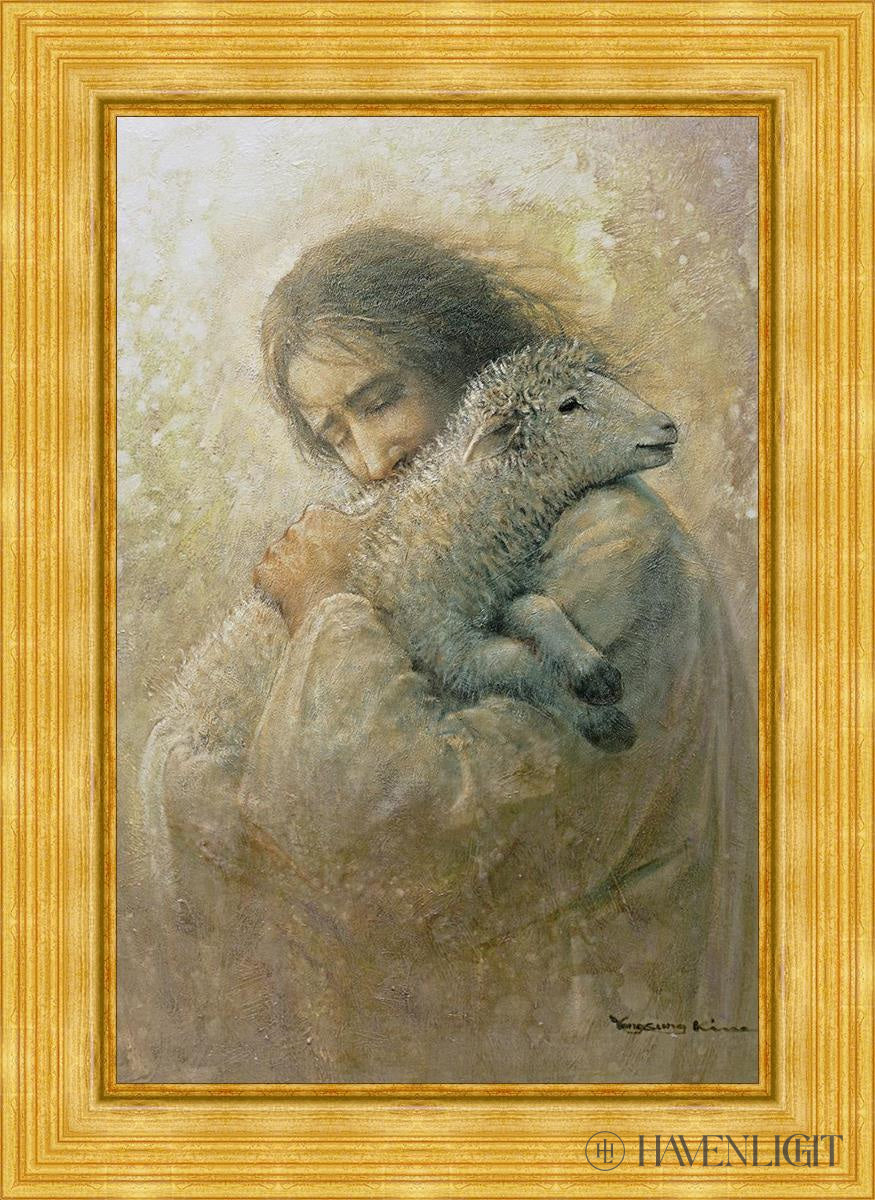 The Shepherds Care Open Edition Canvas / 24 X 36 Gold Metal Leaf 32 3/8 44 Art