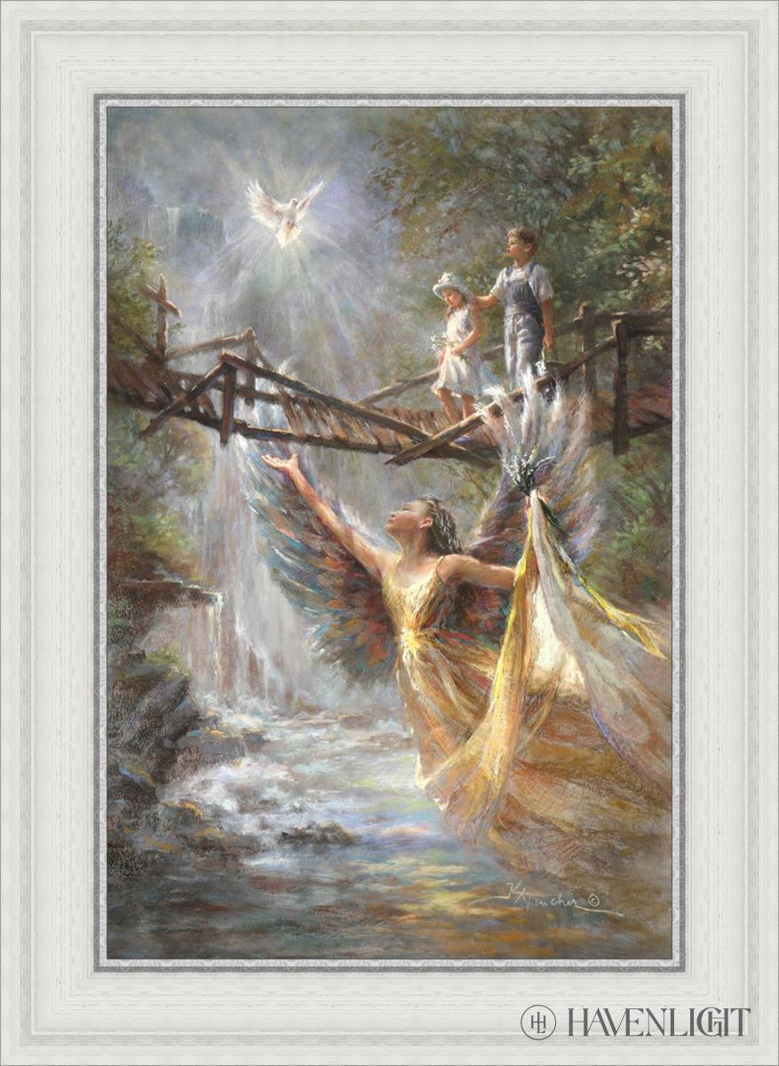 Wings Of Protection Open Edition Canvas / 16 X 24 White 21 3/4 29 Art