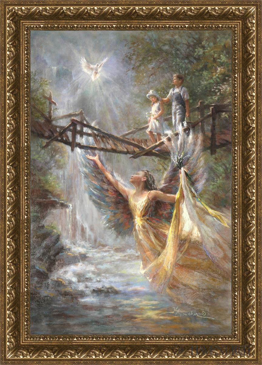 Wings Of Protection Open Edition Canvas / 20 X 30 Gold 25 3/4 35 Art