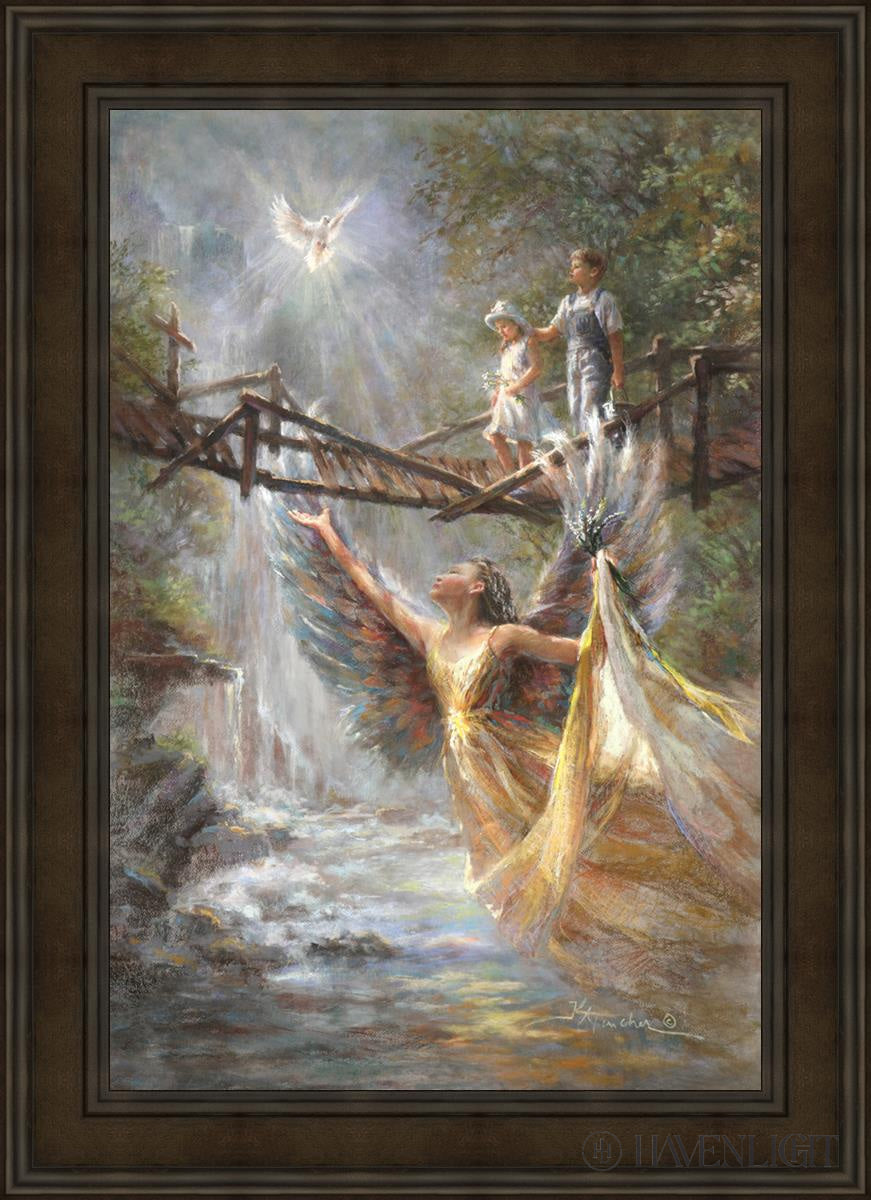 Wings Of Protection Open Edition Canvas / 24 X 36 Brown 31 3/4 43 Art