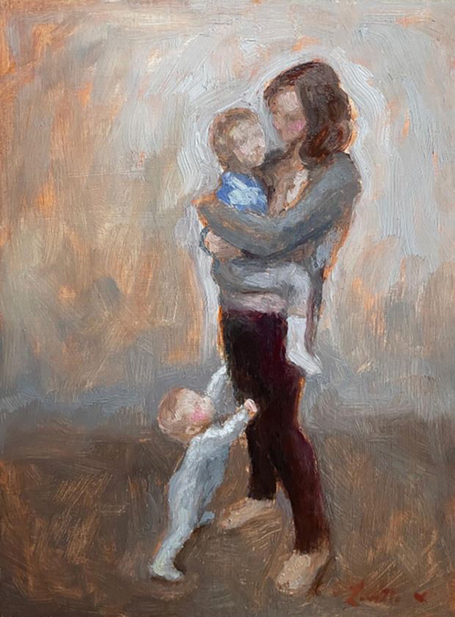 Mom's Attention Original Artwork