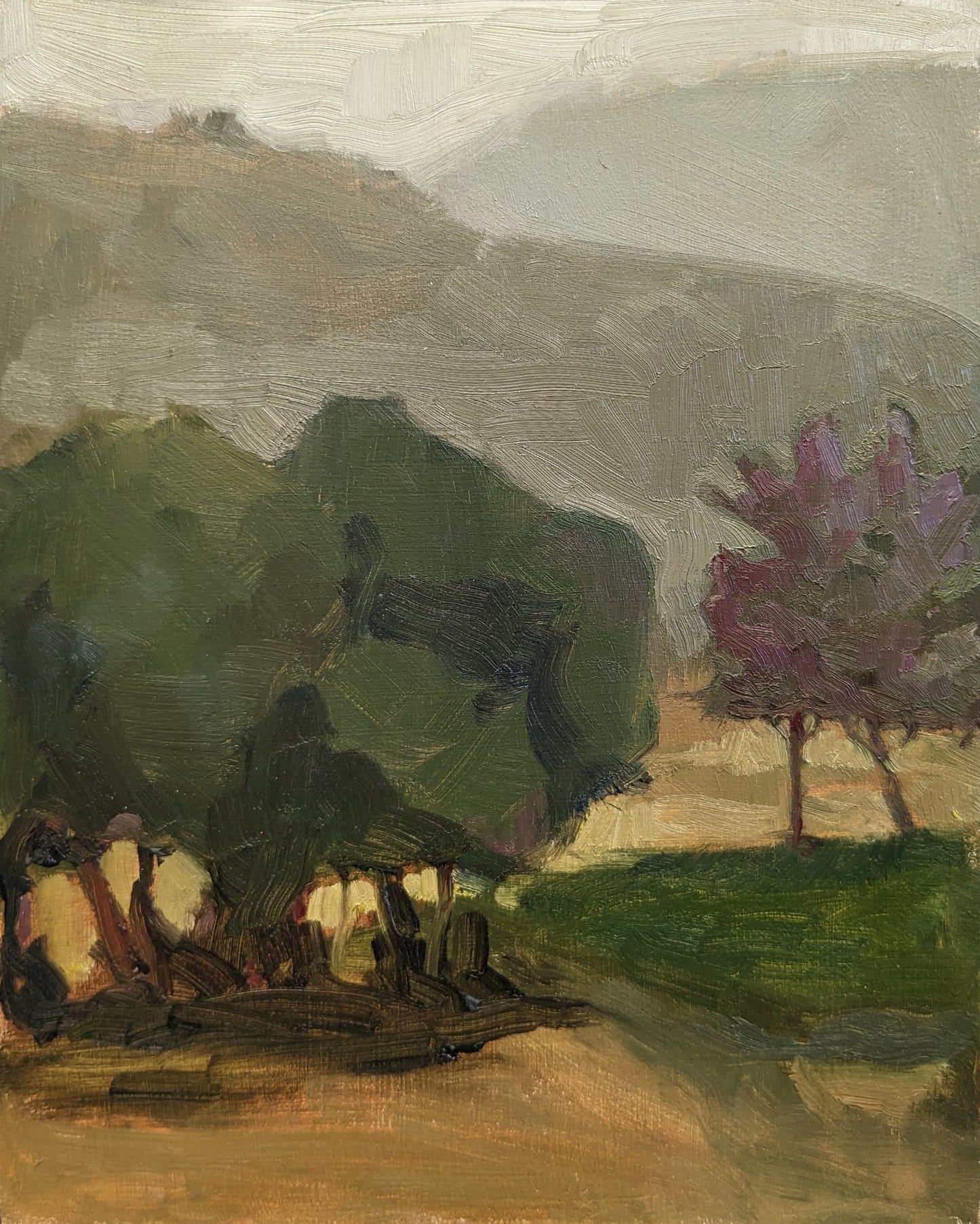 Golden Mountain Light Original Artwork