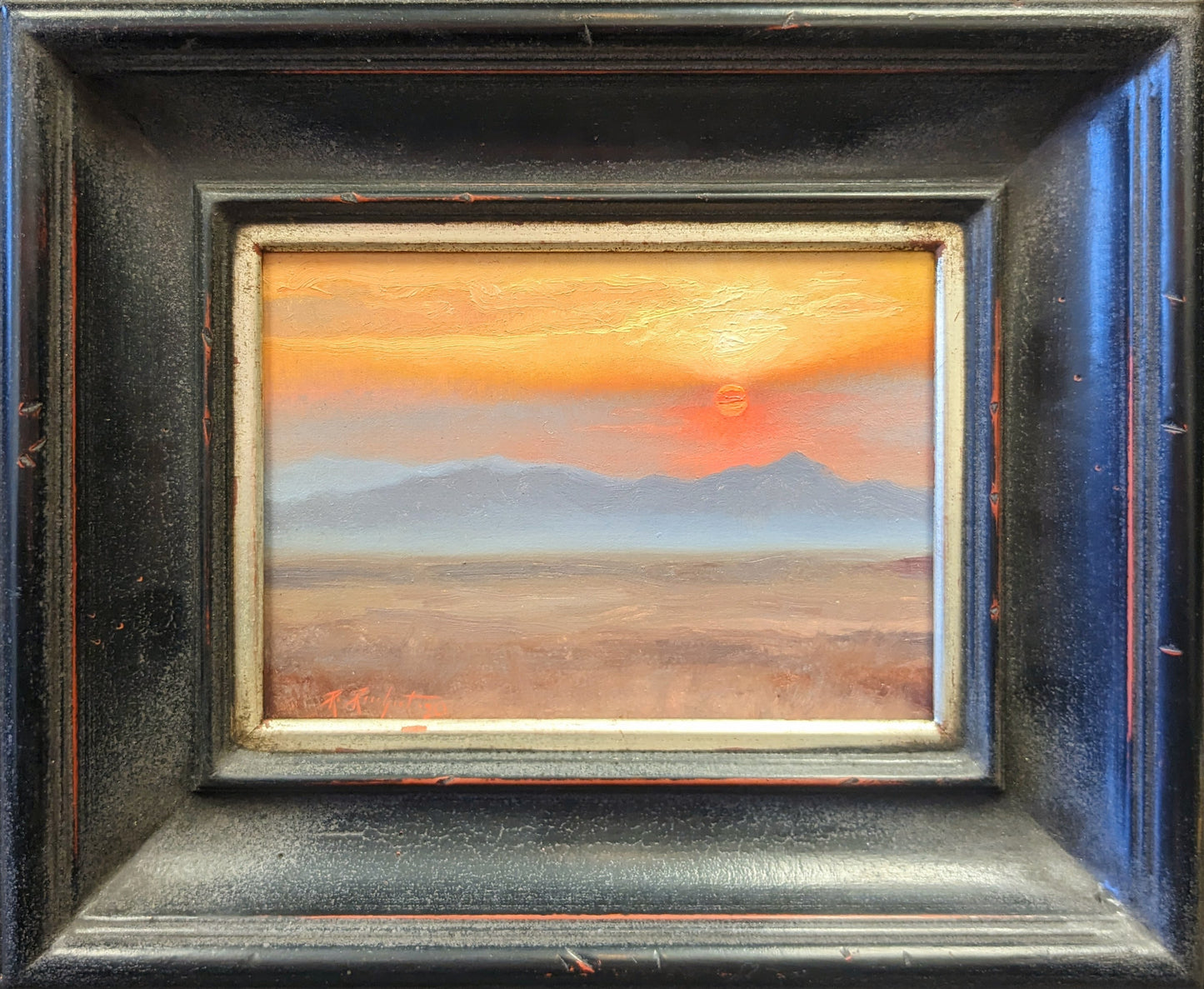 Smokey Sunset Original Artwork