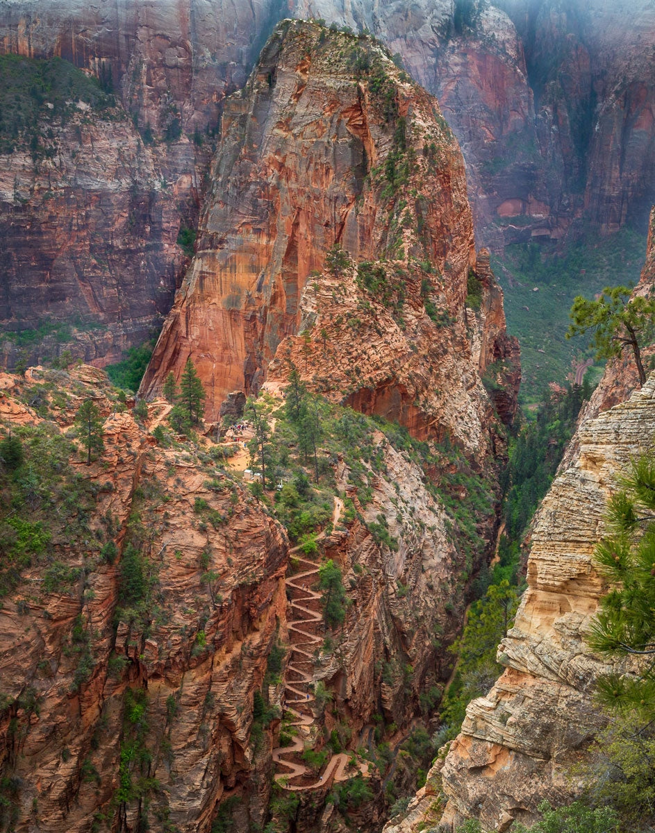 Angels Landing Large Wall Art Open Edition Canvas / 34 X 43 1/4 Rolled In Tube