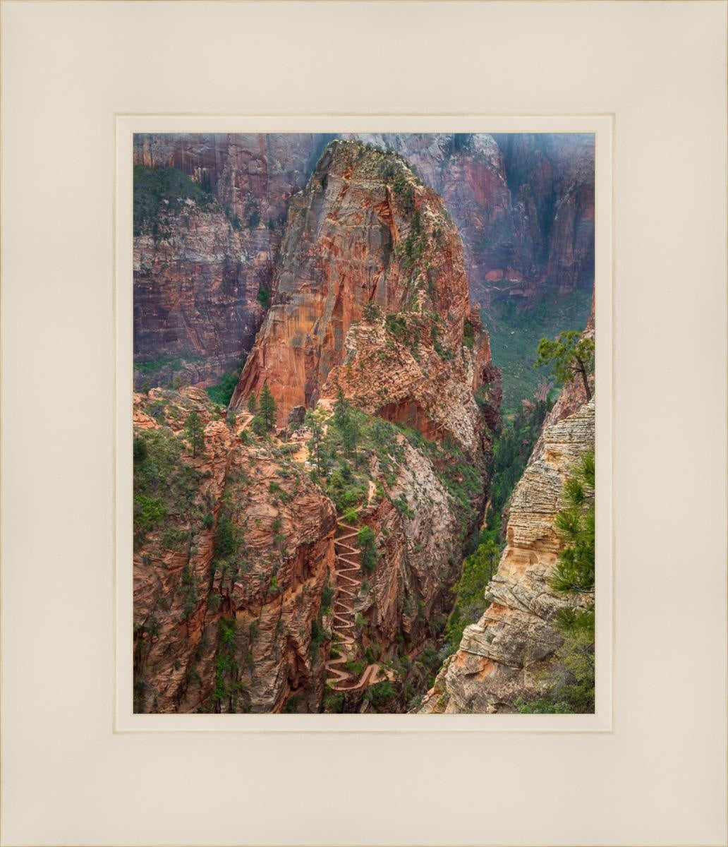 Angels Landing Open Edition Print / 8 X 10 White 12 1/4 14 Art